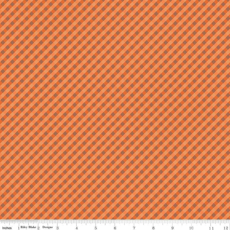 Autumn Gingham Pumpkin by Lori Holt for Riley Blake Designs - C14660-PUMPKIN