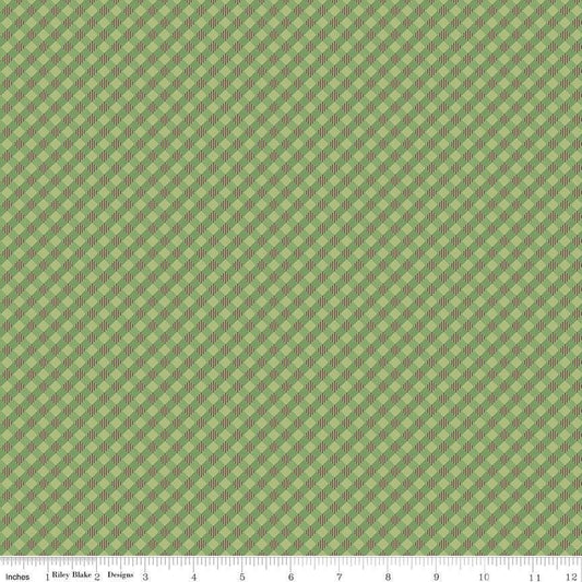 Autumn Gingham Basil by Lori Holt for Riley Blake Designs - C14660-BASIL