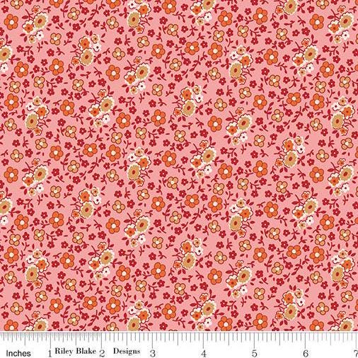 Autumn Bouquet Coral by Lori Holt for Riley Blake Designs - C14656-CORAL