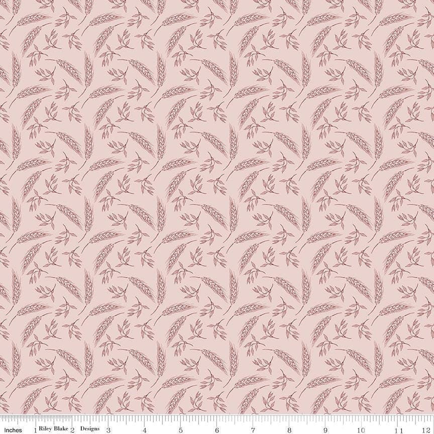 A Walk on the Prairie Wheat Dusty Pink by Melissa Gilbert of Modern Prairie for Riley Blake Designs - C15233-DUSTYPINK