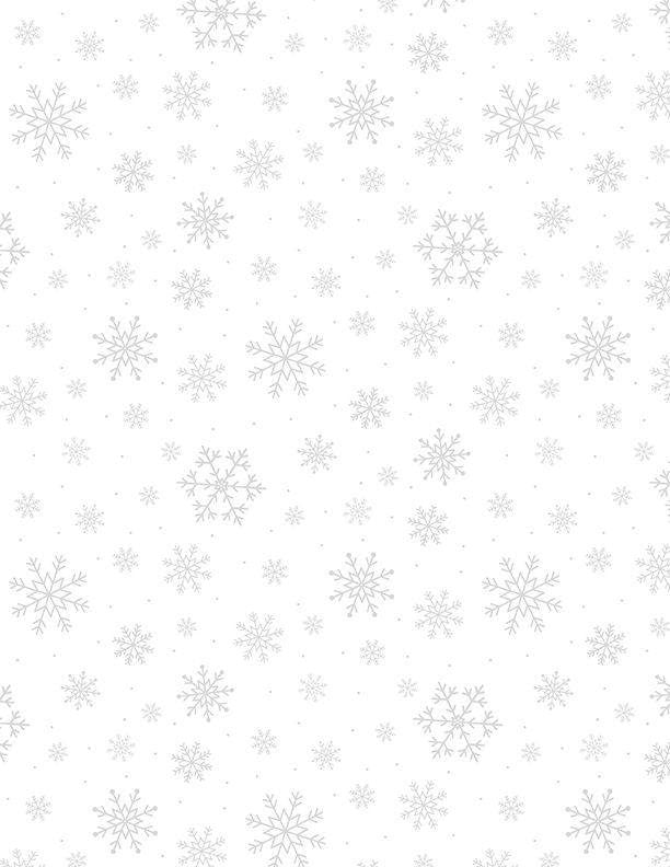 Snowflakes All Over White On White by Wilmington Prints - 1817 39169 100