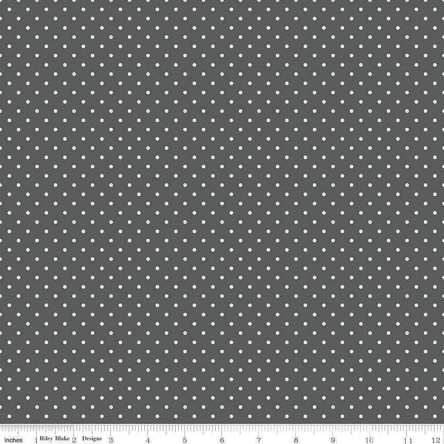 A Walk on the Prairie Dots Deep River by Melissa Gilbert of Modern Prairie for Riley Blake Designs - C15237-DEEPRIVER