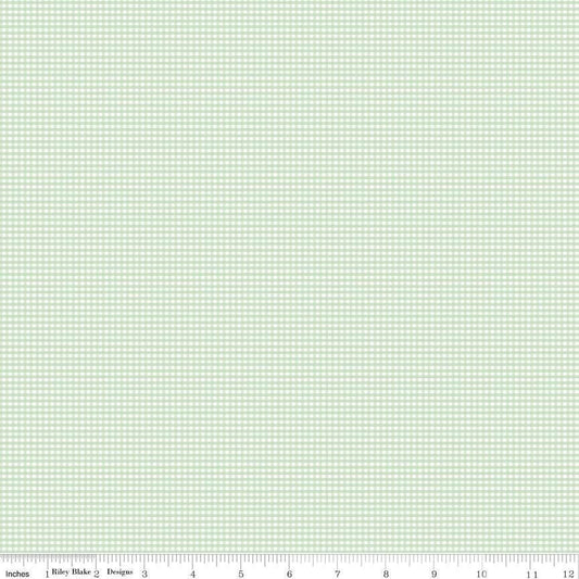 Micro Gingham Mint by Riley Blake Designs - C455-MINT