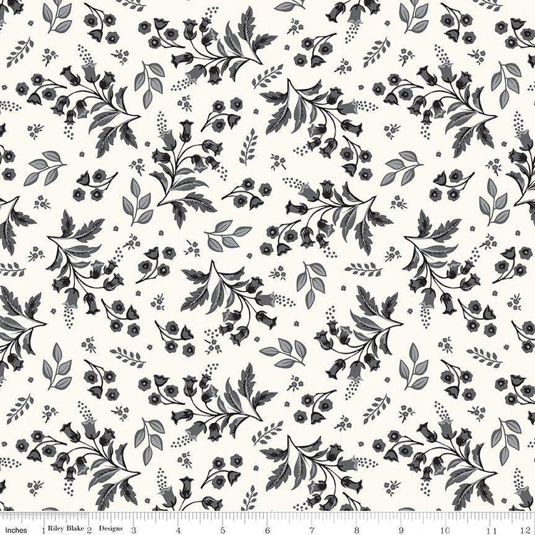 Midnight Meadow Stems Cream by My Mind's Eye for Riley Blake Designs - C15321-CREAM