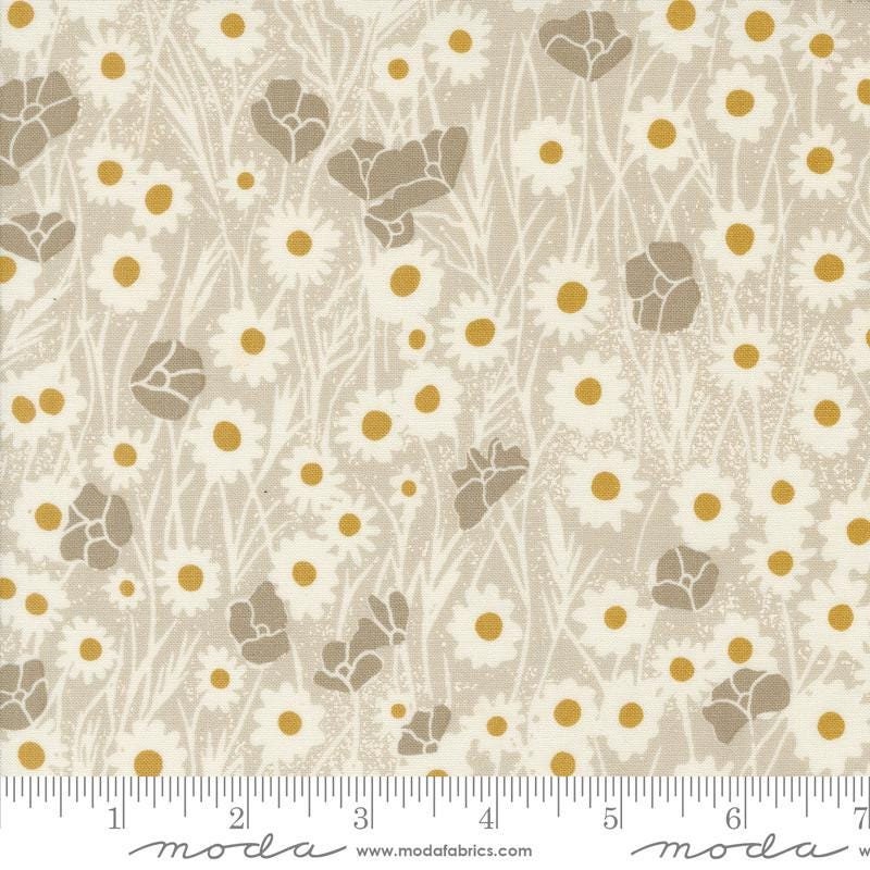 Field of Flowers Poppy Field Florals Flax by Katharine Watson for Moda Fabrics - 3312 12