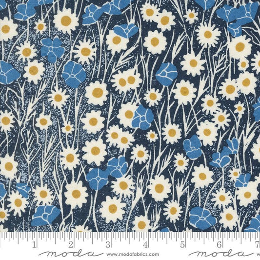 Field of Flowers Poppy Field Florals Navy by Katharine Watson for Moda Fabrics - 3312 19