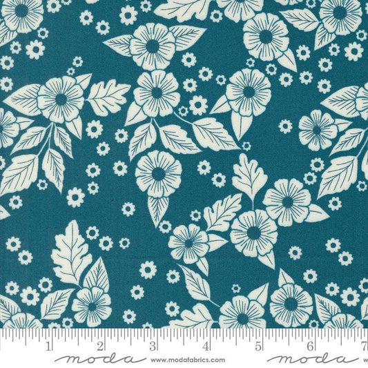 Field of Flowers Floral Scatter Florals Peacock by Katharine Watson for Moda Fabrics - 3313 16