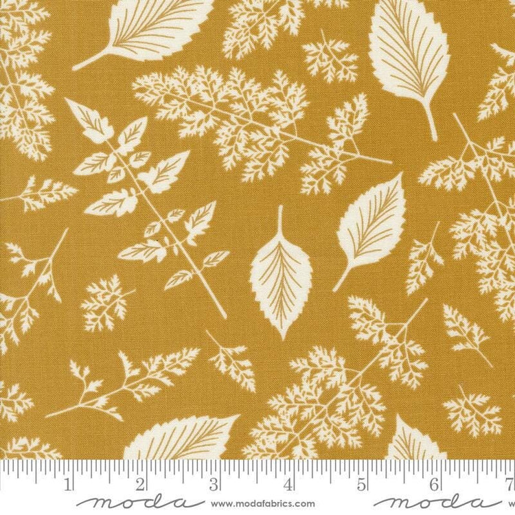 Field of Flowers Leaf Pattern Blenders Goldenrod by Katharine Watson for Moda Fabrics - 3315 13