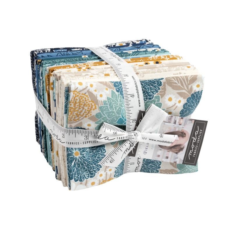 Field of Flowers Fat Quarter Bundle by Katharine Watson for Moda Fabrics - 3310AB - 31 pieces