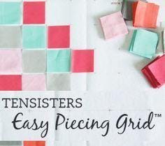 Easy Piecing Grid by Carmen Geddes of Ten Sisters Handicraft - Sold by the Panel