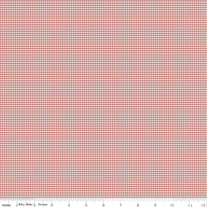 Micro Gingham Canyon Rose by Riley Blake Designs - C455-CANYONROSE