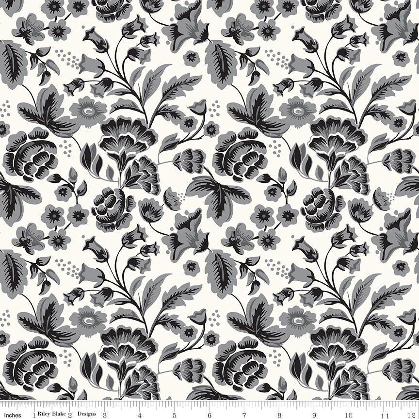 Midnight Meadow Main Cream for Riley Blake Designs - C15320-CREAM