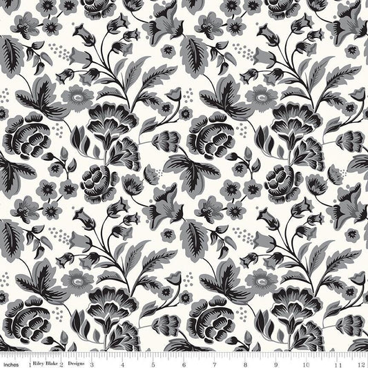 Midnight Meadow Main Cream for Riley Blake Designs - C15320-CREAM