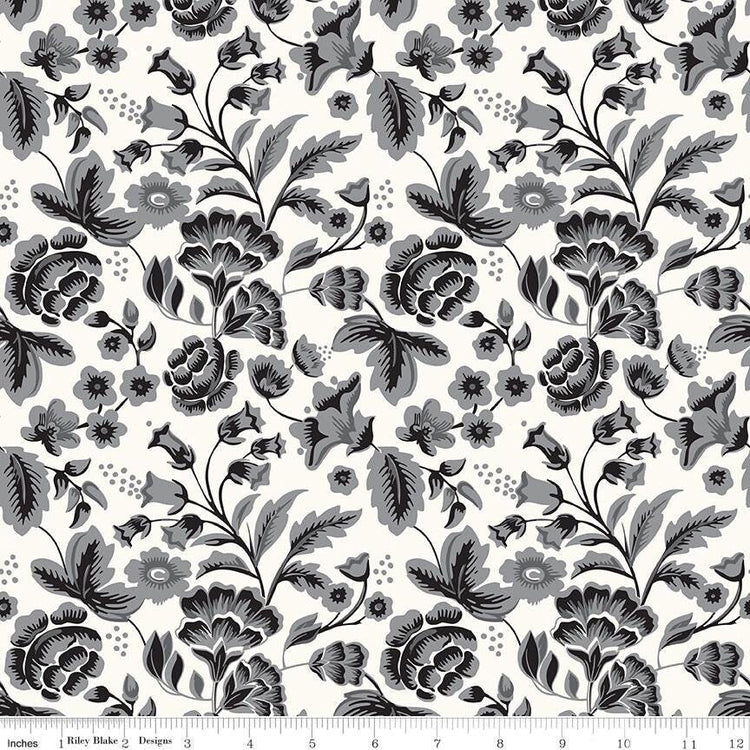 Midnight Meadow Main Cream for Riley Blake Designs - C15320-CREAM