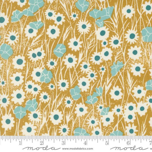 Field of Flowers Poppy Field Florals Goldenrod by Katharine Watson for Moda Fabrics - 3312 13