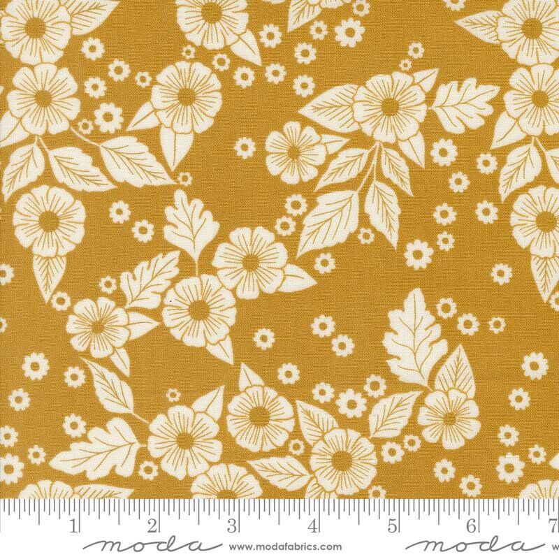 Field of Flowers Floral Scatter Florals Goldenrod by Katharine Watson for Moda Fabrics - 3313 13