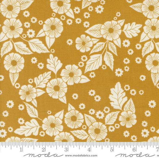 Field of Flowers Floral Scatter Florals Goldenrod by Katharine Watson for Moda Fabrics - 3313 13