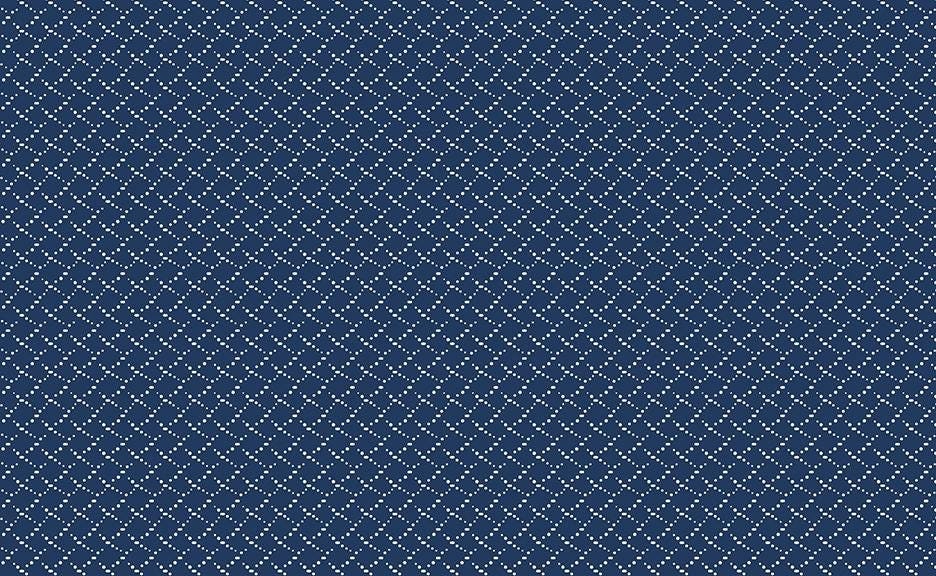 Classic Keepsakes In Blue Criss Cross Dots Navy Blue by Kanvas Studio for Benartex Fabrics - 14658-55