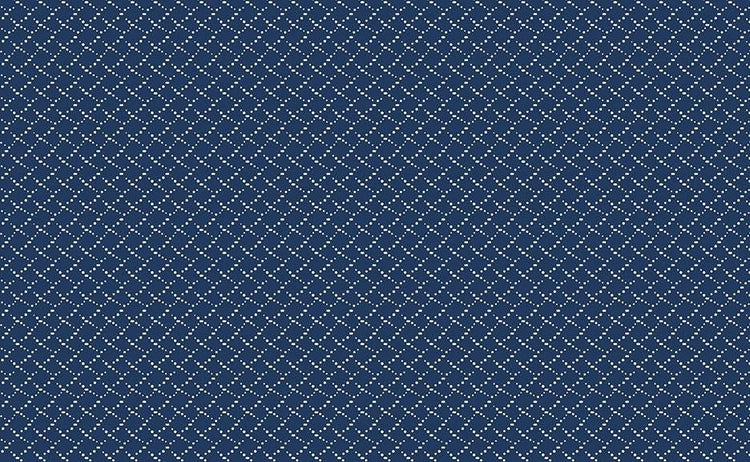 Classic Keepsakes In Blue Criss Cross Dots Navy Blue by Kanvas Studio for Benartex Fabrics - 14658-55