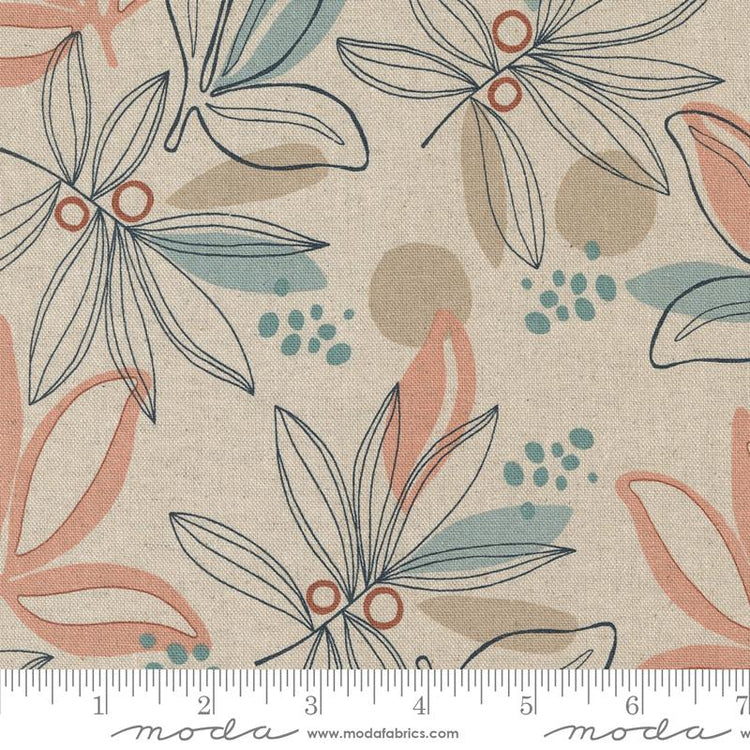 Melrose Palm Mochi Linen Angel by Studio M for Moda Fabrics - 33780 11L