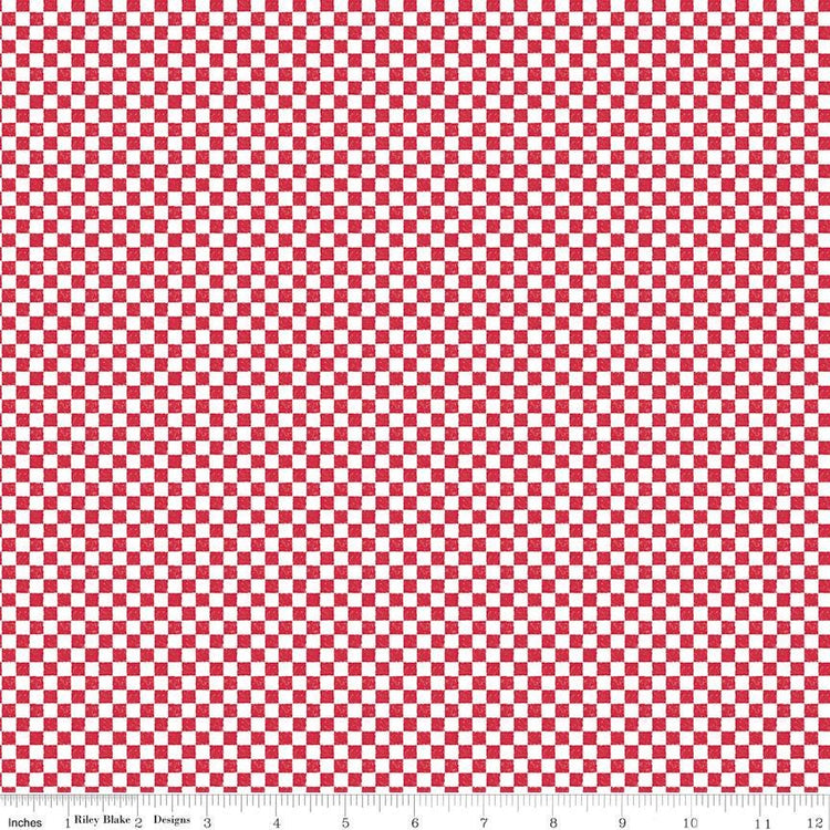 Check Please! 1/4" Check Red by The RBD Designers for Riley Blake Designs - C820-RED