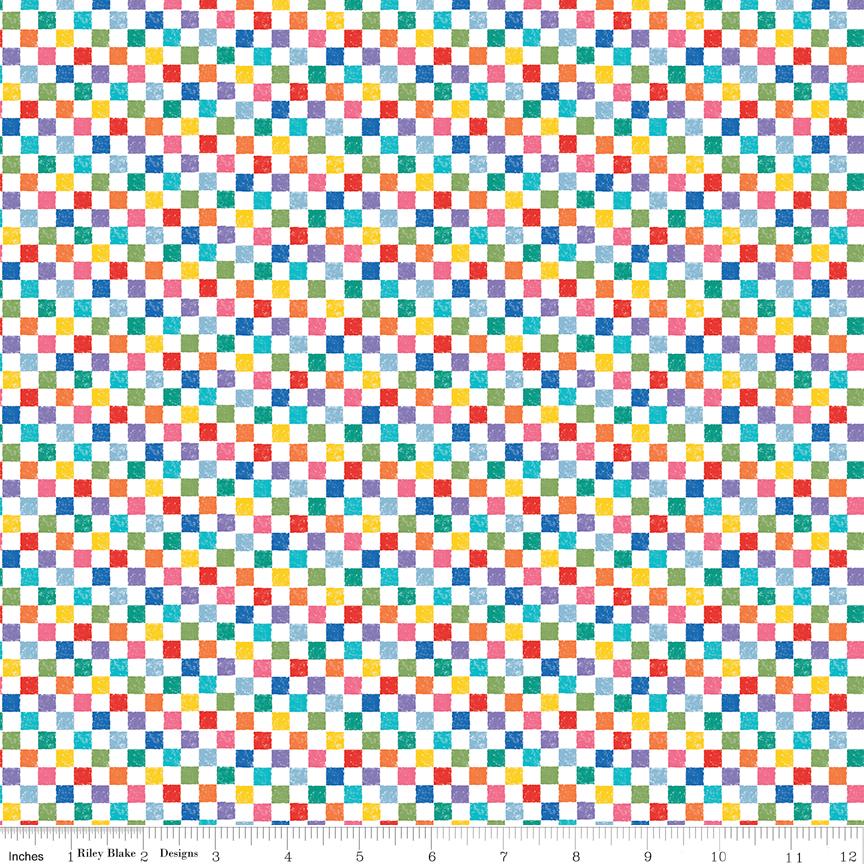 Check Please! 1/4" Check Rainbow by The RBD Designers for Riley Blake Designs - C820-RAINBOW