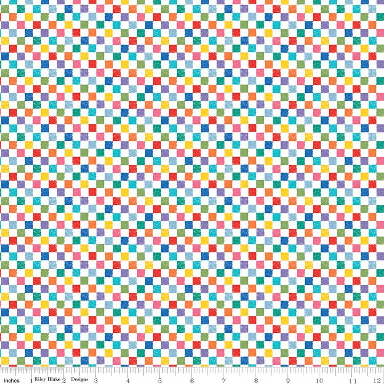 Check Please! 1/4" Check Rainbow by The RBD Designers for Riley Blake Designs - C820-RAINBOW