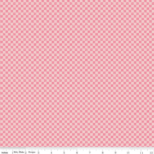 Check Please! 1/4" Tone-on-Tone Check Sugar Pink by The RBD Designers for Riley Blake Designs - C830-SUGARPINK