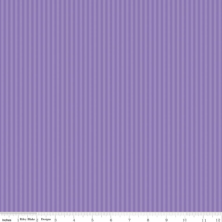 1/8" Tonal Stripe Amethyst by The RBD Designers for Riley Blake Designs - C500-AMETHYST