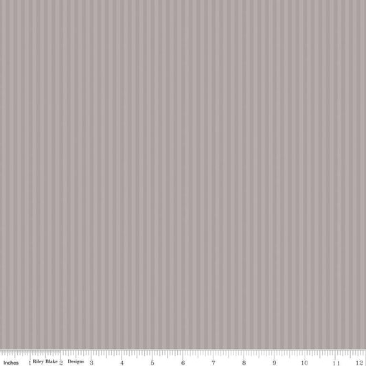 1/8" Tonal Stripe Gray by The RBD Designers for Riley Blake Designs - C500-GRAY