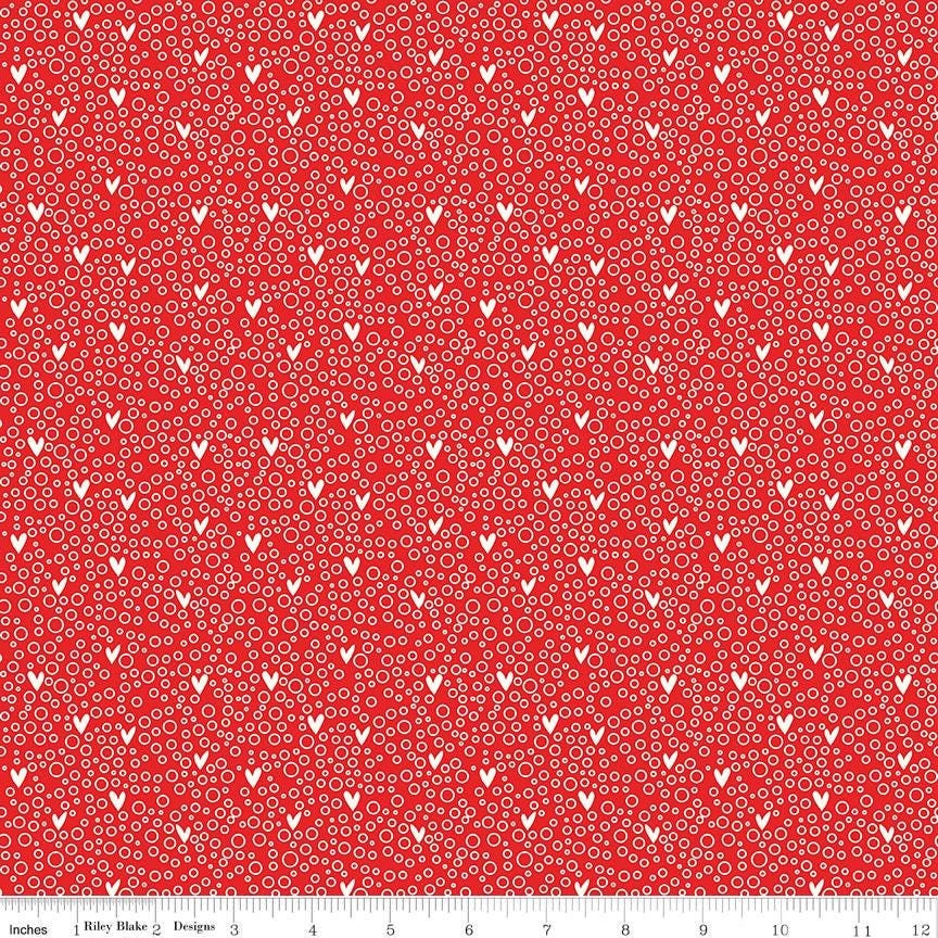 You & Me Dots Red by Sandy Gervais for Riley Blake Designs - C15402-RED