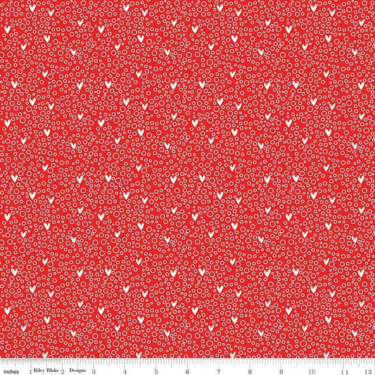 You & Me Dots Red by Sandy Gervais for Riley Blake Designs - C15402-RED