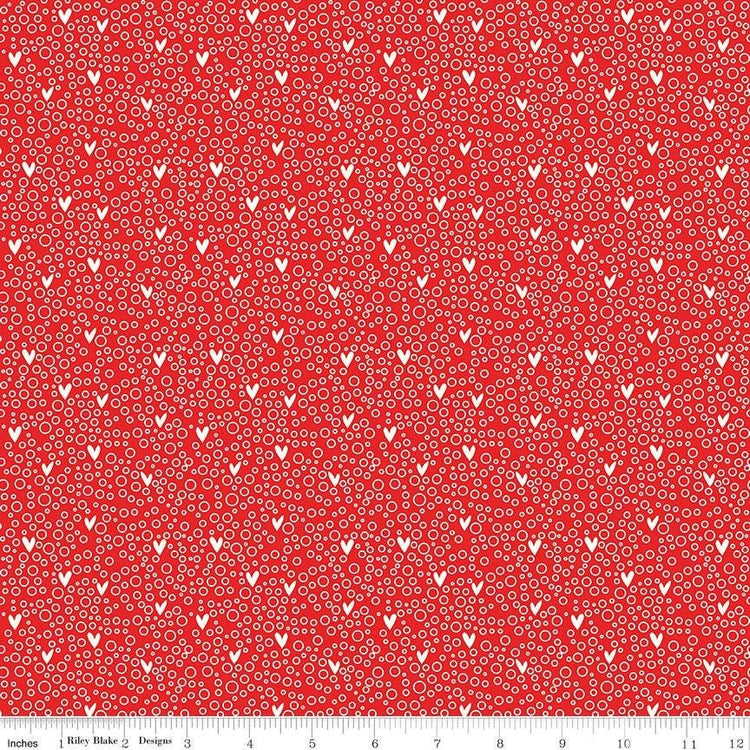 You & Me Dots Red by Sandy Gervais for Riley Blake Designs - C15402-RED