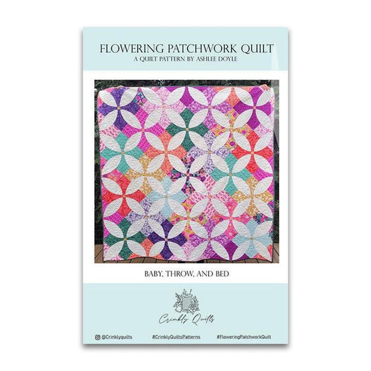 Flower Patchwork Quilt Kit with Laguna Sunrise fabric by Sherri and Chelsi for Moda Fabrics - quilt kit and pattern