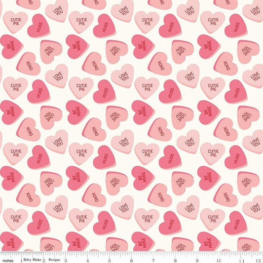 Sweetheart Main Cream by My Mind's Eye for Riley Blake Designs - C15500-CREAM