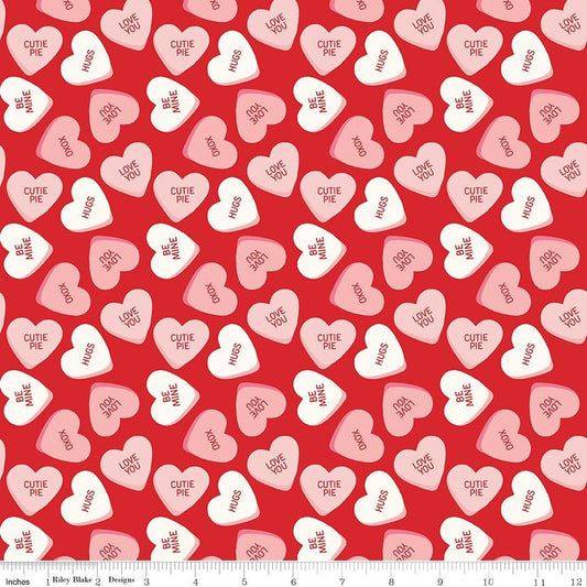 Sweetheart Main Red by My Mind's Eye for Riley Blake Designs - C15500-RED