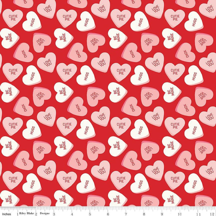 Sweetheart Main Red by My Mind's Eye for Riley Blake Designs - C15500-RED