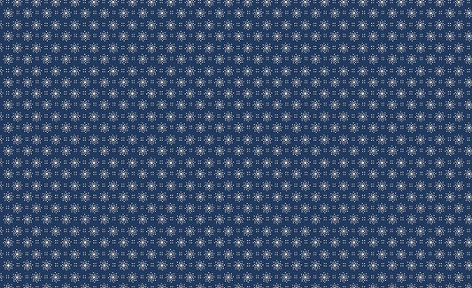 Classic Keepsakes In Blue Sunburst Dots Navy Blue by Kanvas Studio for Benartex Fabrics - 14656-55