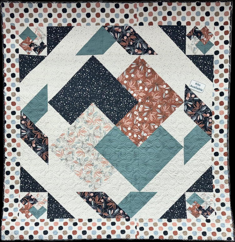 In The Cards Quilt Kit with Melrose fabric by Moda Fabrics - quilt kit and pattern