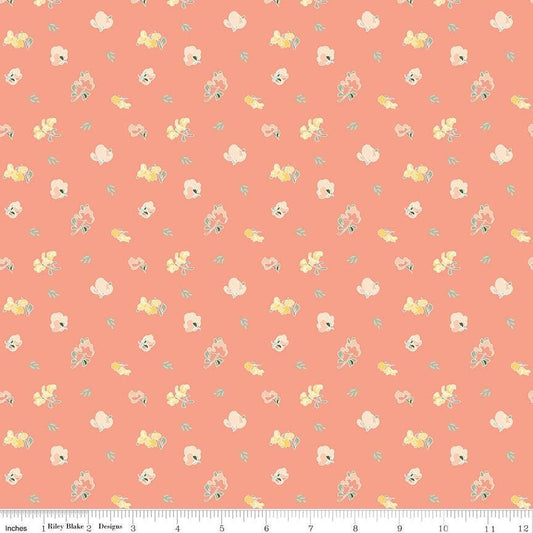 New Beginnings Sweet Peas Apricot by Sandy Gervais for Riley Blake Designs - C15752-APRICOT