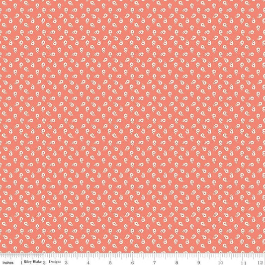 New Beginnings Posies Coral by Sandy Gervais for Riley Blake Designs - C15755-CORAL