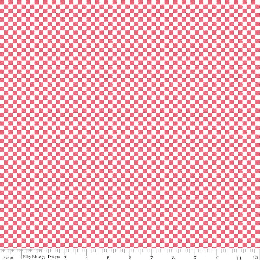 Check Please! 1/4" Check Tea Rose by The RBD Designers for Riley Blake Designs - C820-TEAROSE