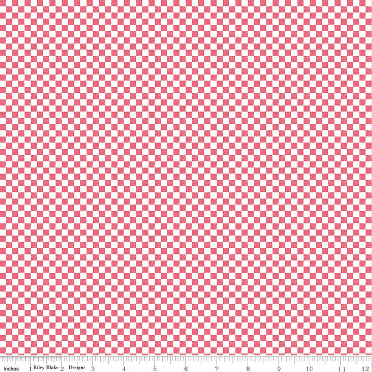 Check Please! 1/4" Check Tea Rose by The RBD Designers for Riley Blake Designs - C820-TEAROSE