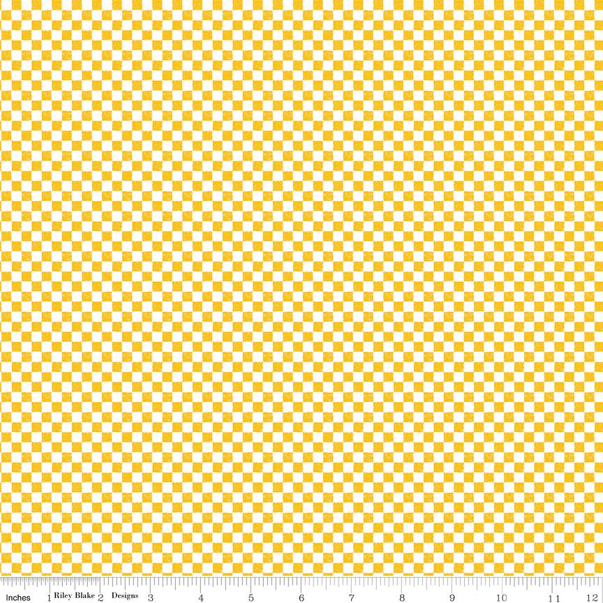 Check Please! 1/4" Check Mustard by The RBD Designers for Riley Blake Designs - C820-MUSTARD