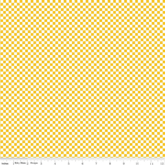 Check Please! 1/4" Check Mustard by The RBD Designers for Riley Blake Designs - C820-MUSTARD