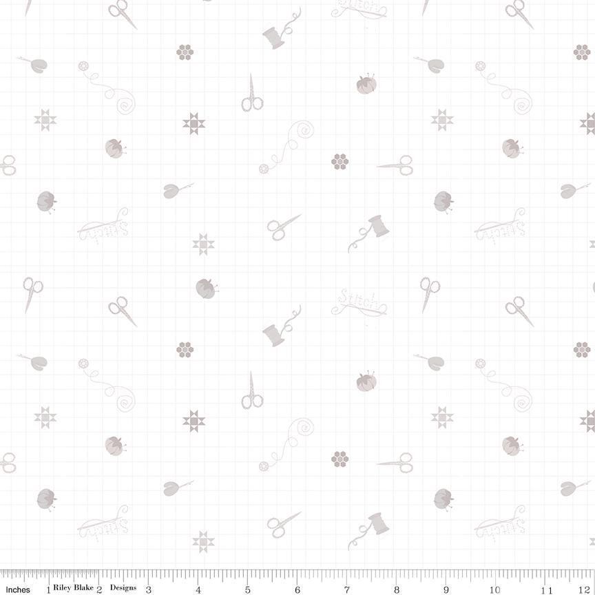 Lights On 2 Stitch is Life by Heather Peterson for Riley Blake Designs - C15777-STITCH