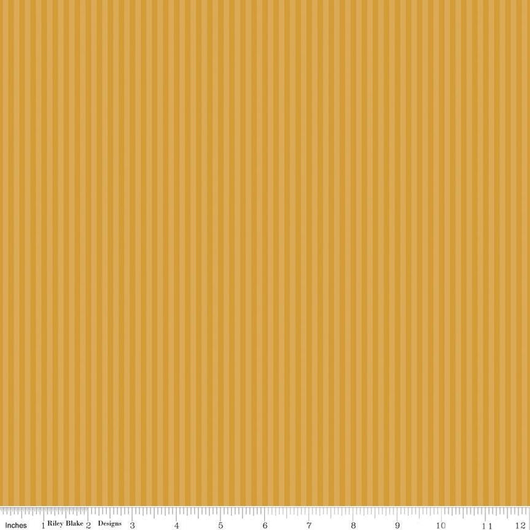 1/8" Tonal Stripe Golden by The RBD Designers for Riley Blake Designs - C500-GOLDEN