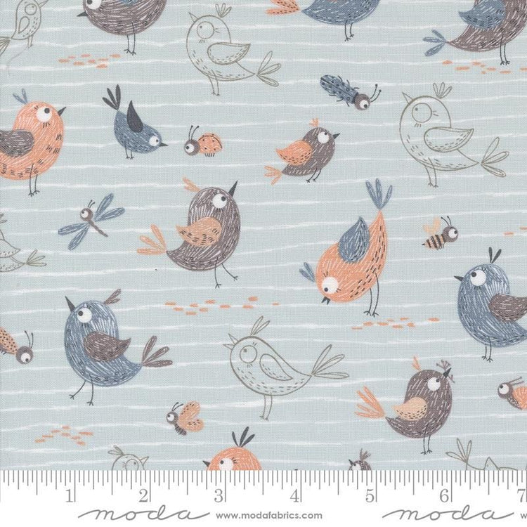 Chirp Friends Sky by Elena Amo for Moda Fabrics - 39030 19