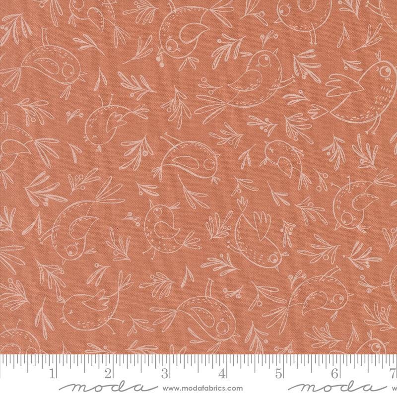 Chirp Trace A Bird Clay by Elena Amo for Moda Fabrics - 39034 14