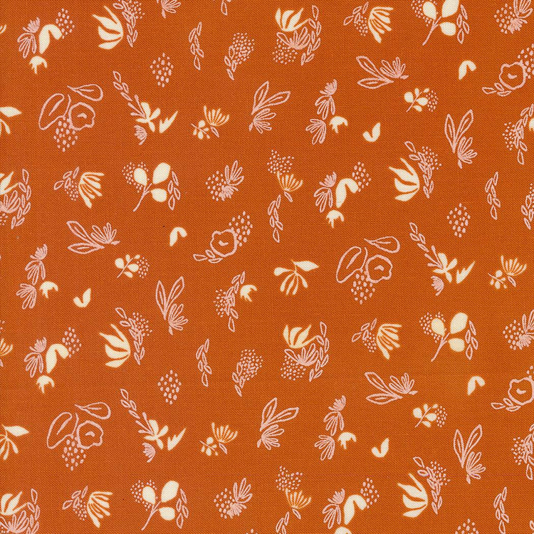 Things Above Floral Sprinkles Blenders Rust by Fancy That Design House for Moda Fabrics - 45616 16